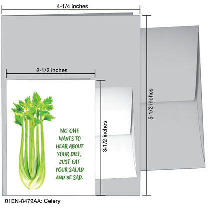 Celery, Greeting Card (8479AA)