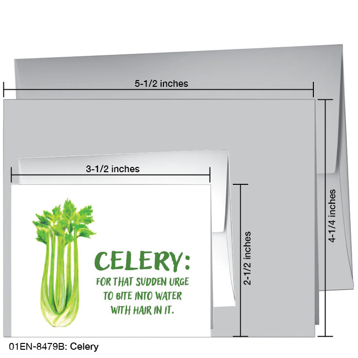 Celery, Greeting Card (8479B)