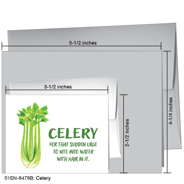 Celery, Greeting Card (8479B)