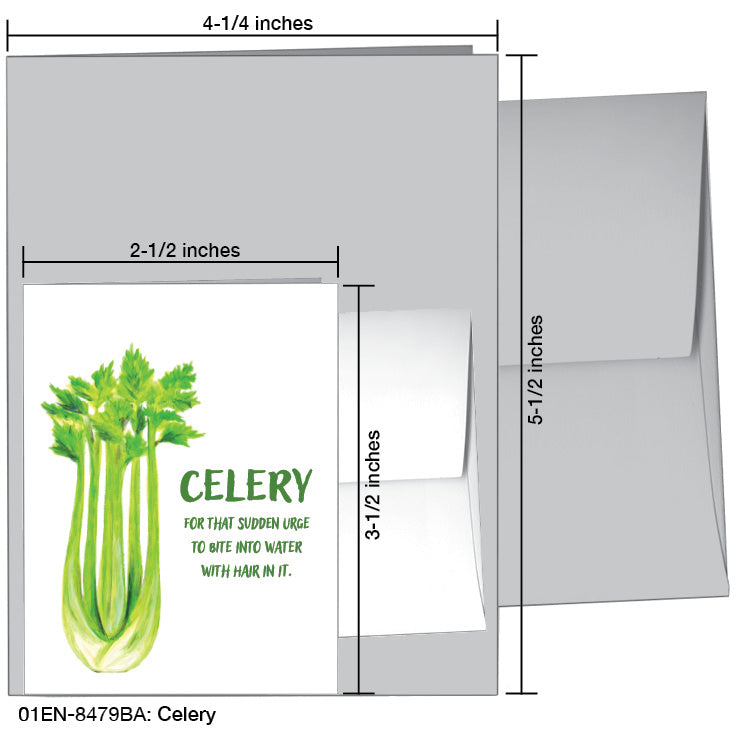 Celery, Greeting Card (8479BA)