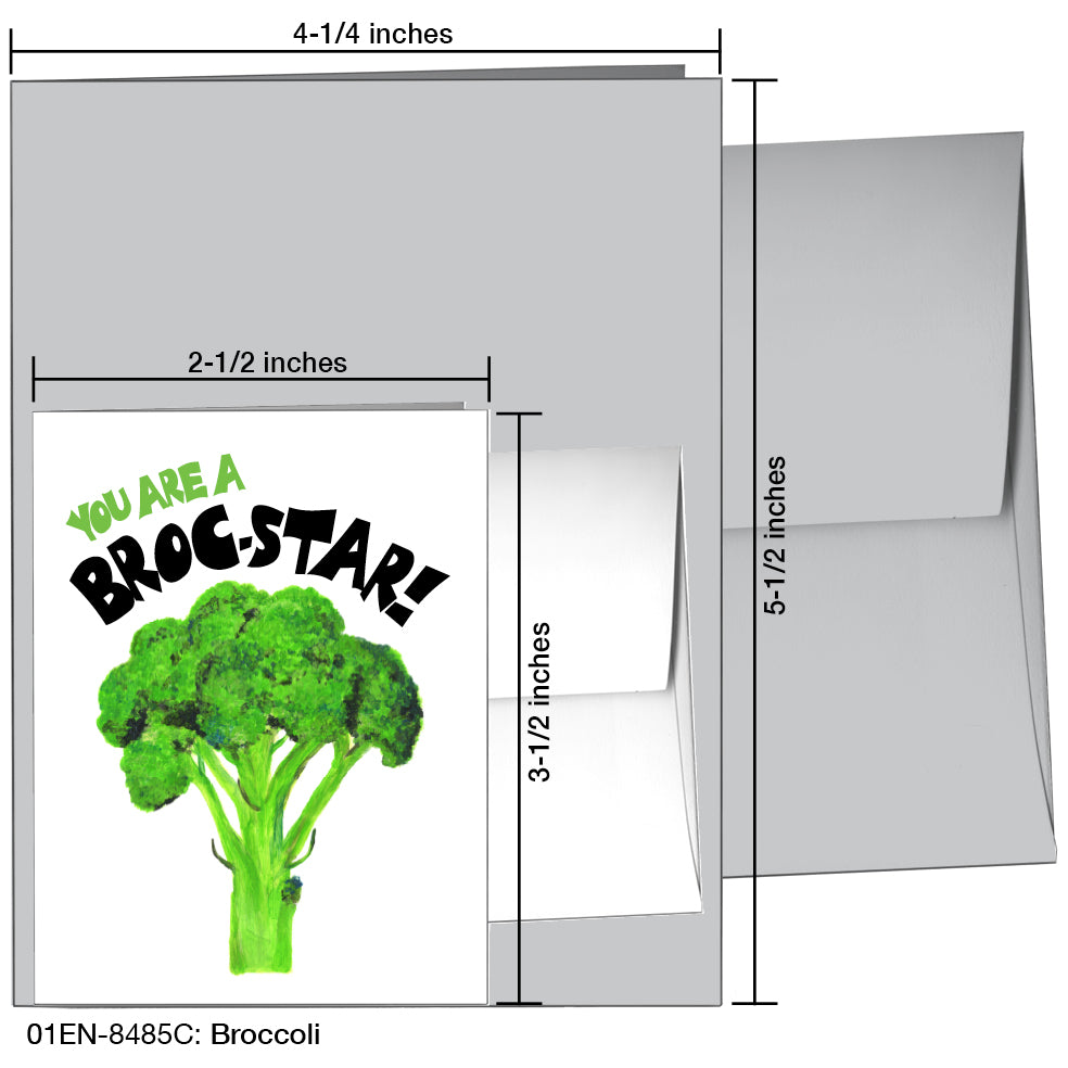 Broccoli, Greeting Card (8485C)