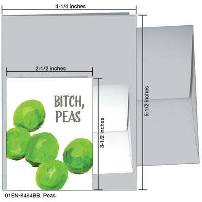 Peas, Greeting Card (8494BB)