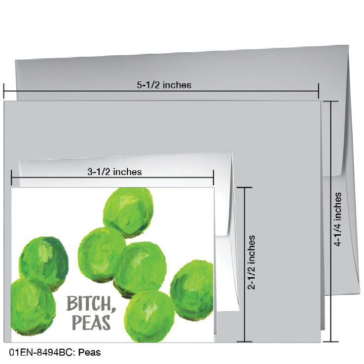 Peas, Greeting Card (8494BC)