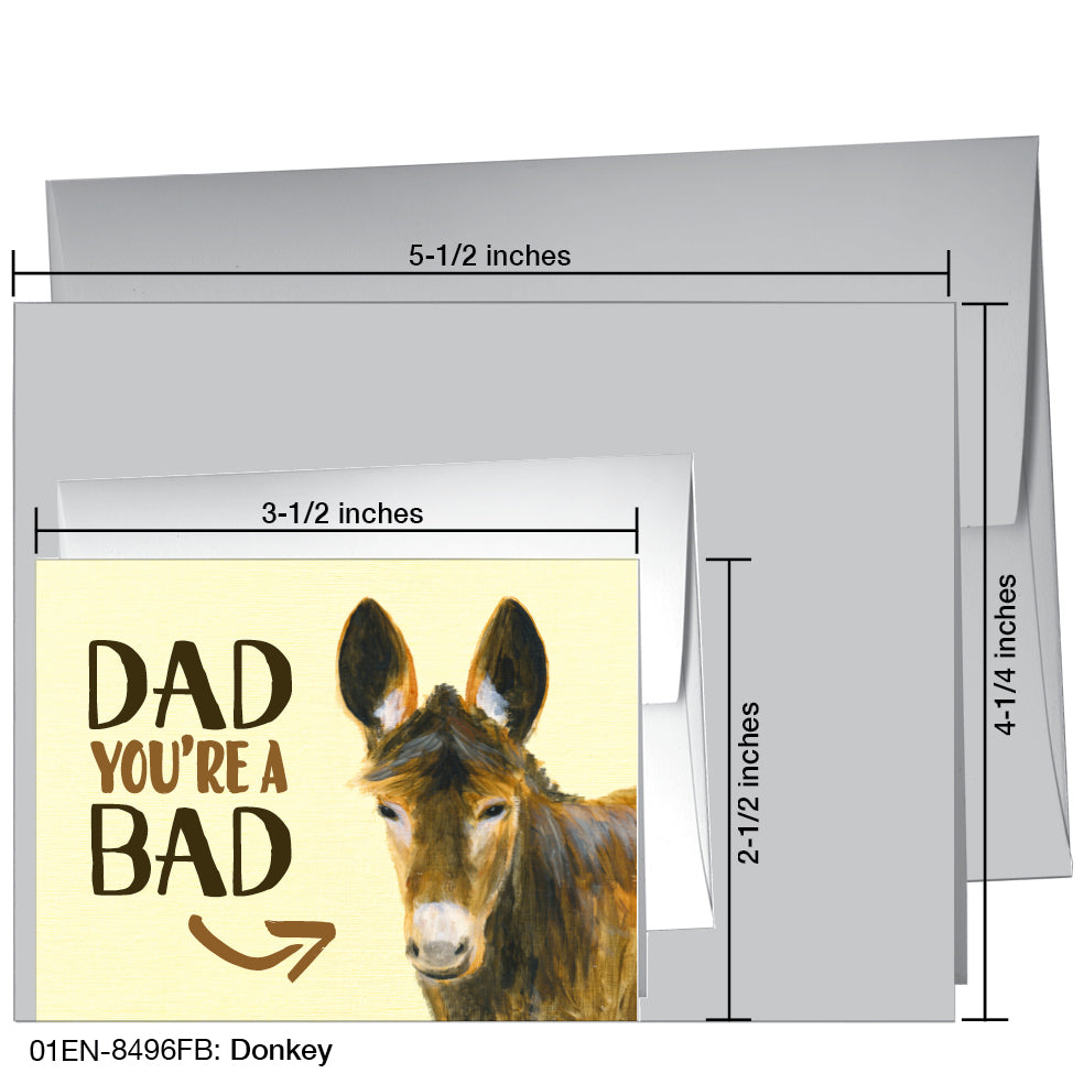 Donkey, Greeting Card (8496FB)