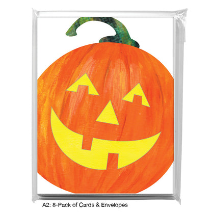 Pumpkin Face, Greeting Card (8509A)