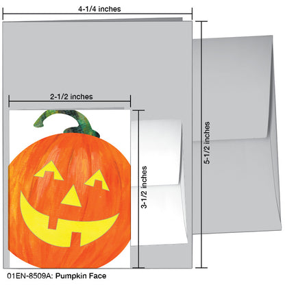 Pumpkin Face, Greeting Card (8509A)