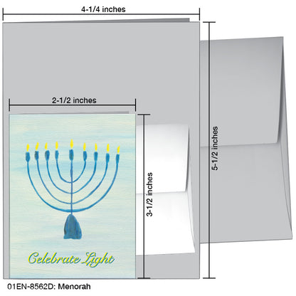 Menorah, Greeting Card (8562D)