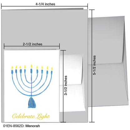 Menorah, Greeting Card (8562D)