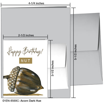 Acorn Dark Hue, Greeting Card (8569C)