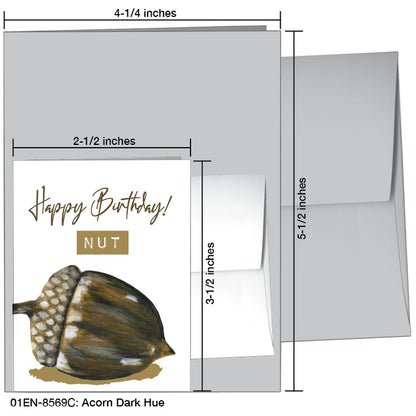 Acorn Dark Hue, Greeting Card (8569C)