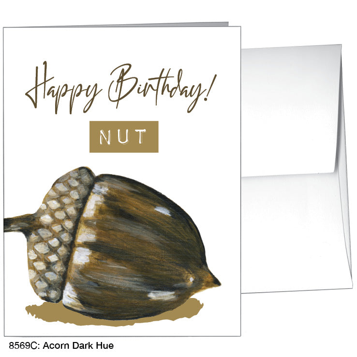 Acorn Dark Hue, Greeting Card (8569C)