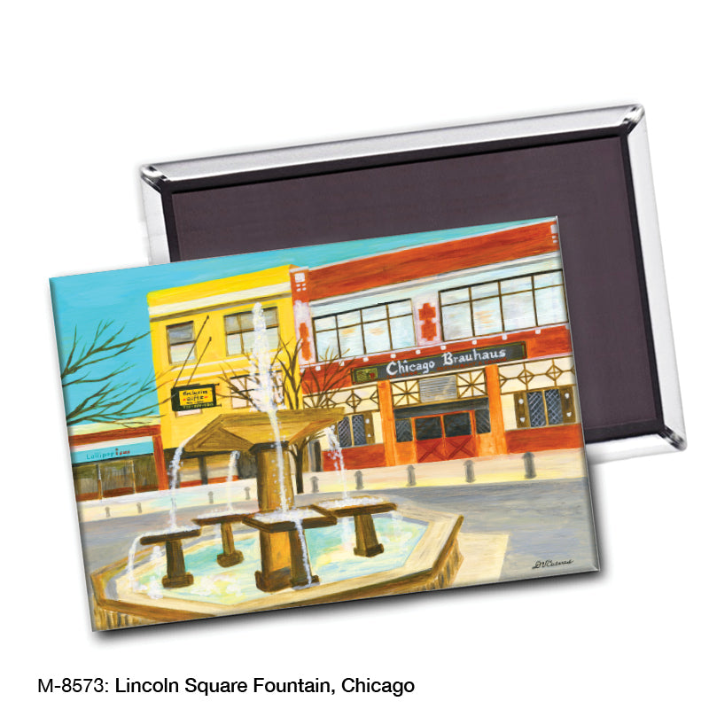 Lincoln Square Fountain, Magnet (8573)