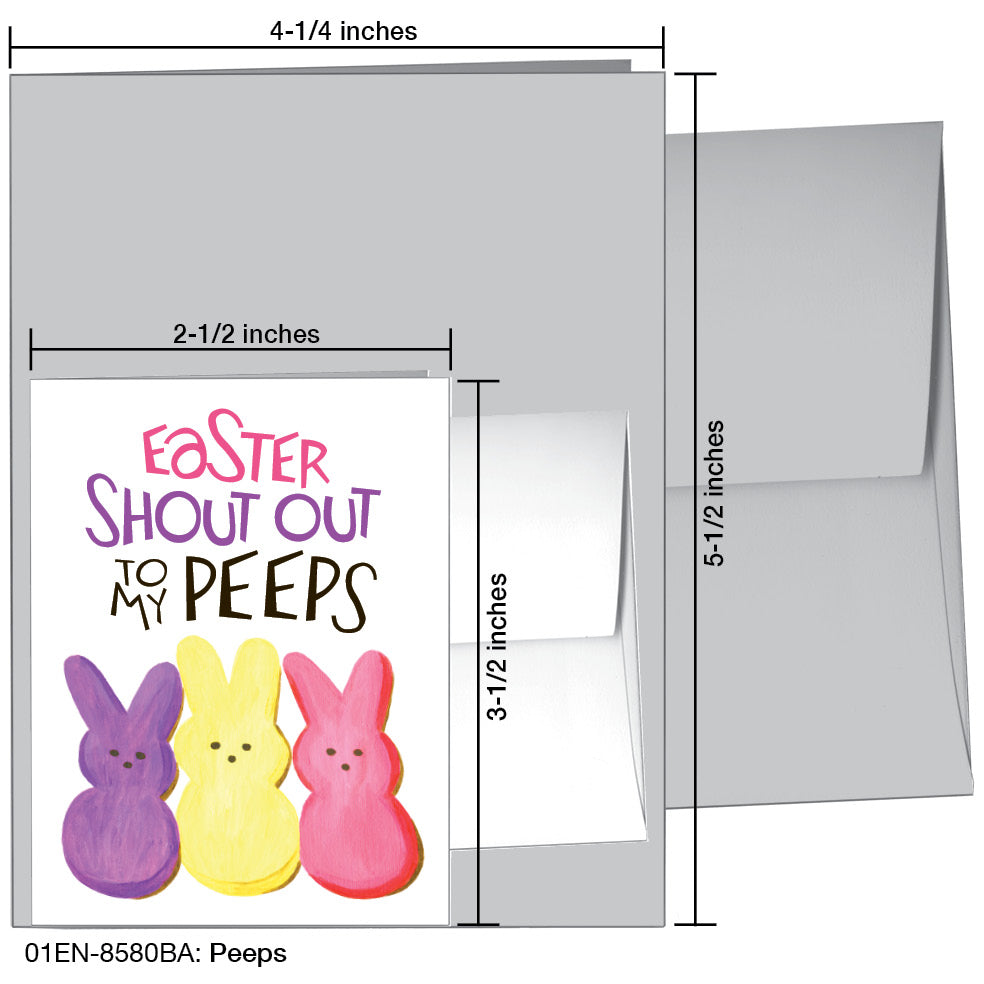 Peeps, Greeting Card (8580BA)