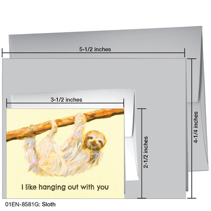 Sloth, Greeting Card (8581G)