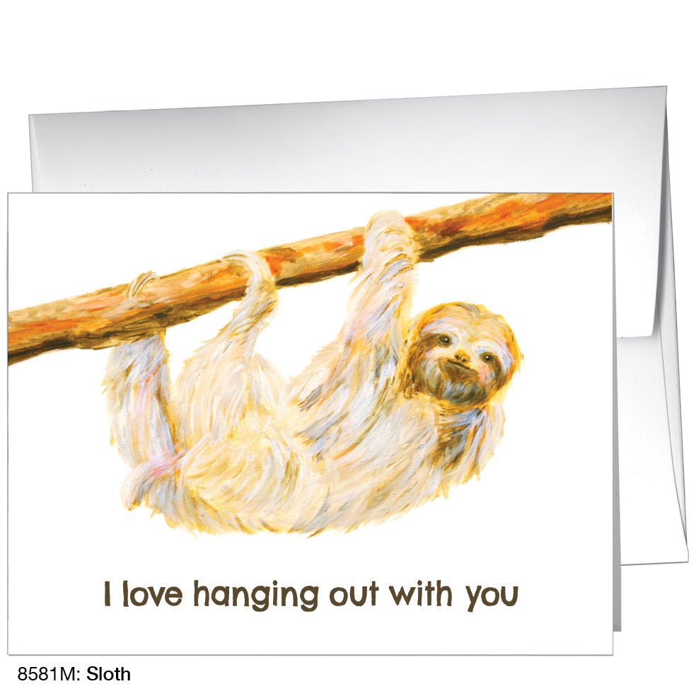 Sloth, Greeting Card (8581M)