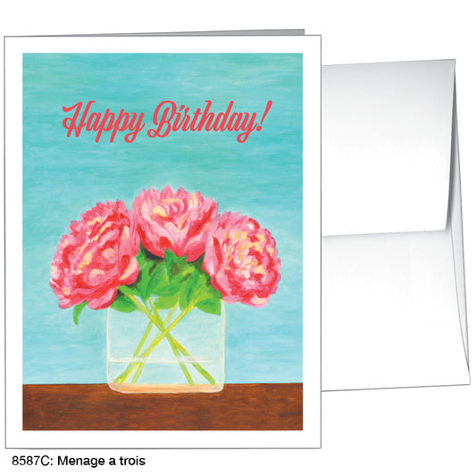 Menage A Trois, Greeting Card (8587C)