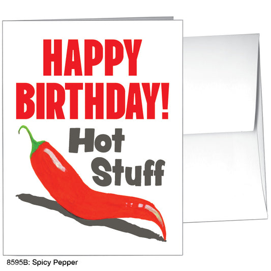 Spicy Pepper, Greeting Card (8595B)