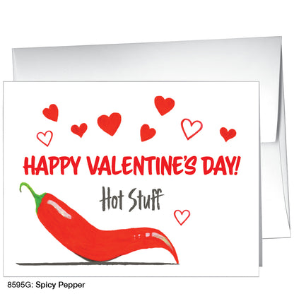 Spicy Pepper, Greeting Card (8595G)