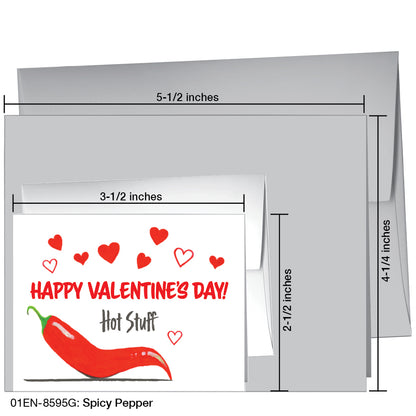 Spicy Pepper, Greeting Card (8595G)