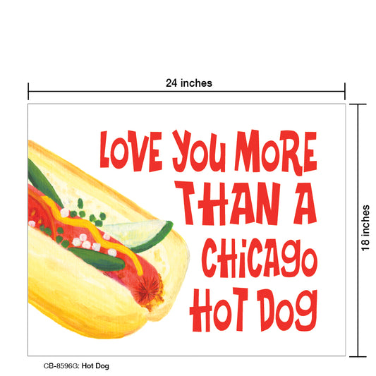 Hot Dog, Card Board (8596G)