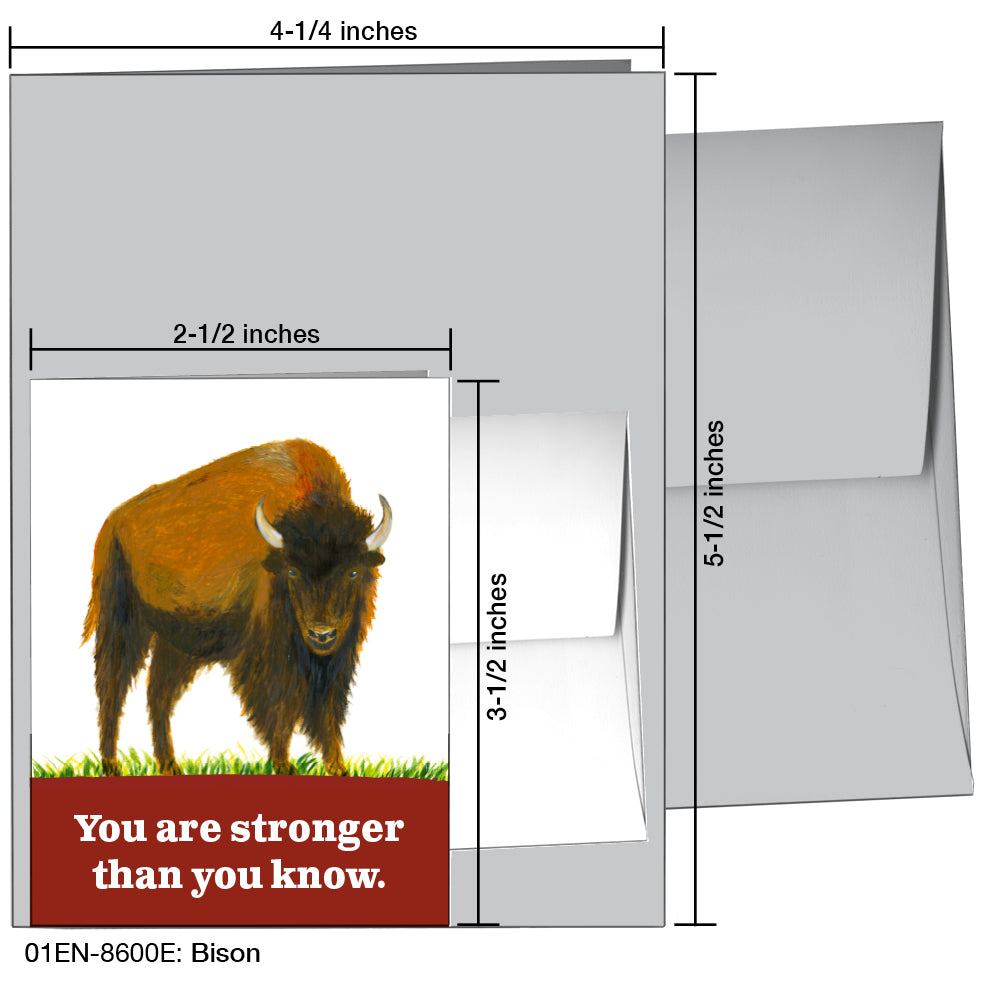 Bison, Greeting Card (8600E)