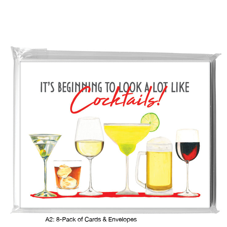 Cocktails, Greeting Card (8605A)