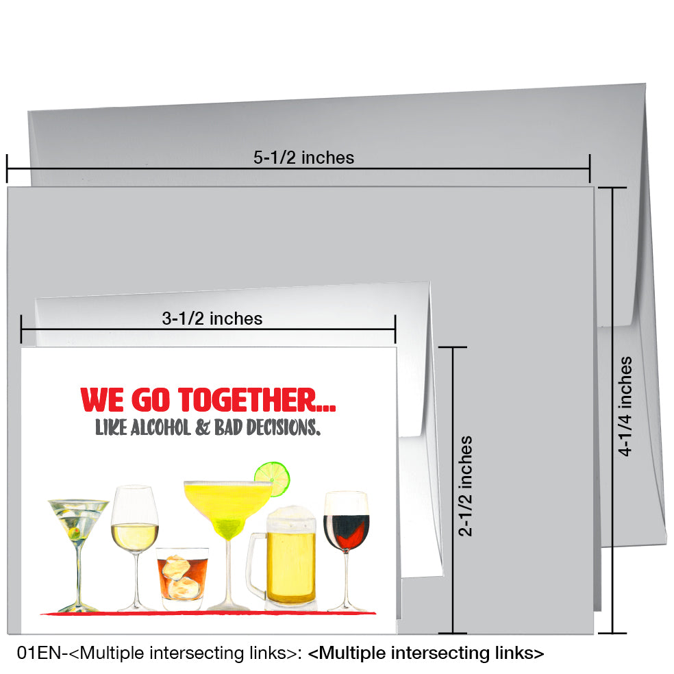 Cocktails, Greeting Card (8605E)