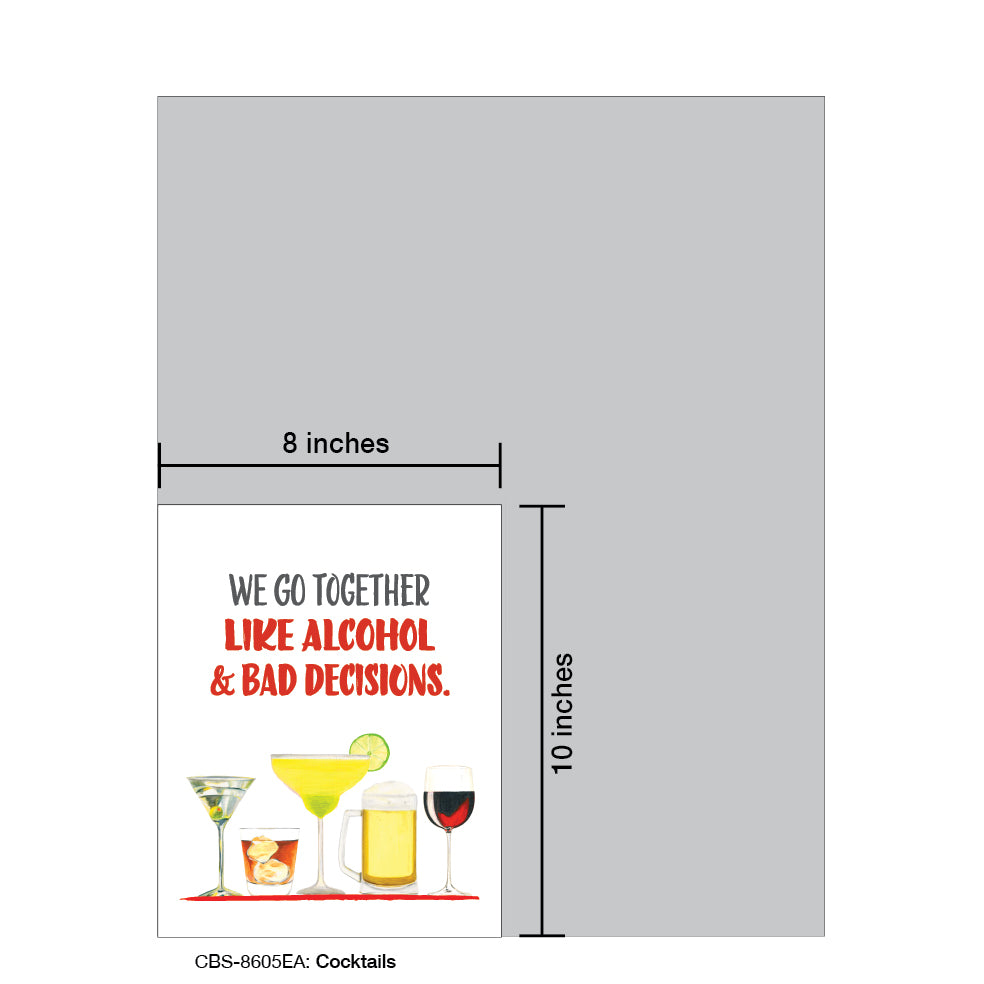 Cocktails, Card Board (8605EA)