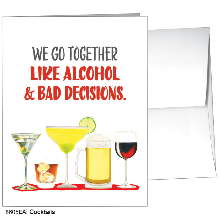 Cocktails, Greeting Card (8605EA)