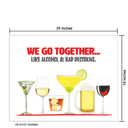 Cocktails, Card Board (8605E)