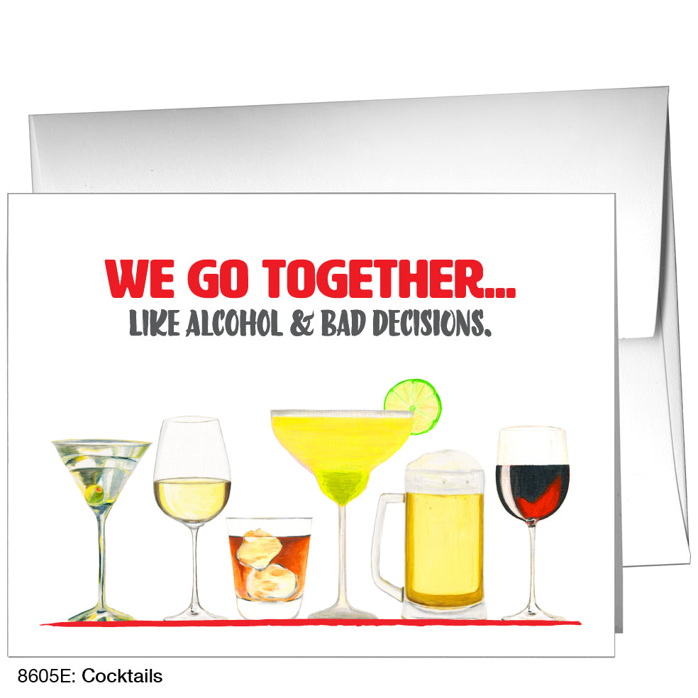 Cocktails, Greeting Card (8605E)