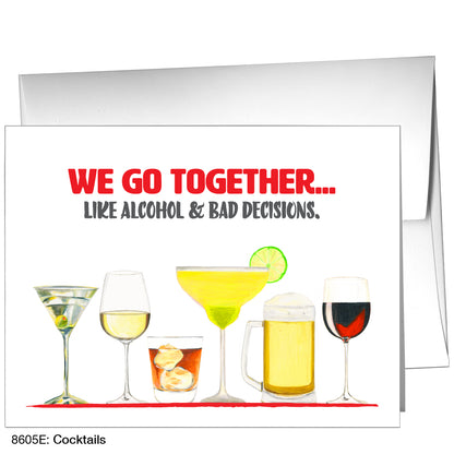 Cocktails, Greeting Card (8605E)