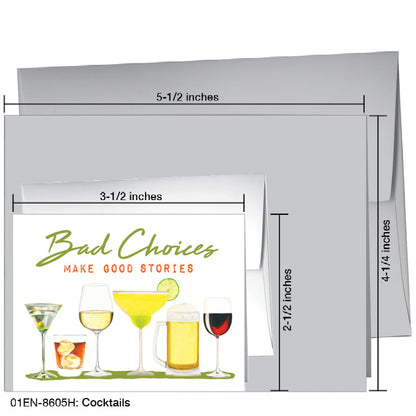 Cocktails, Greeting Card (8605H)