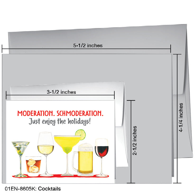 Cocktails, Greeting Card (8605K)