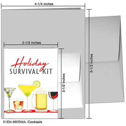 Cocktails, Greeting Card (8605MA)