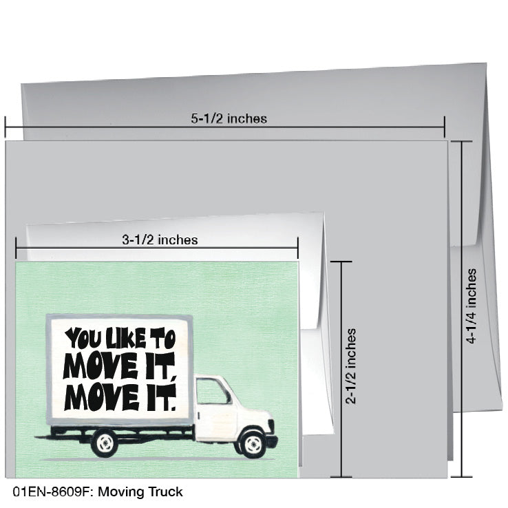 Moving Truck, Greeting Card (8609F)