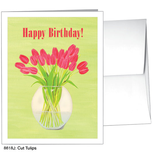 Cut Tulips, Greeting Card (8618J)