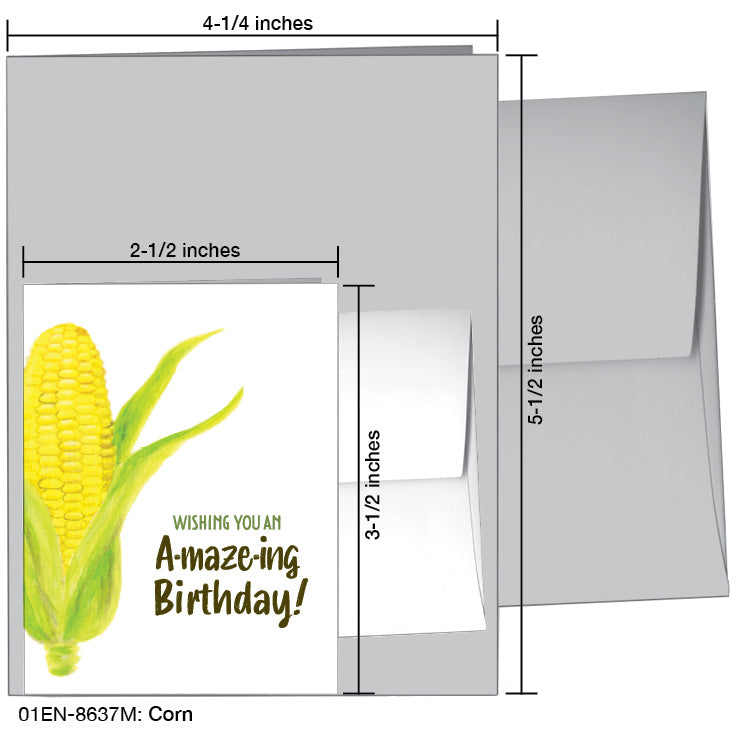 Corn, Greeting Card (8637M)