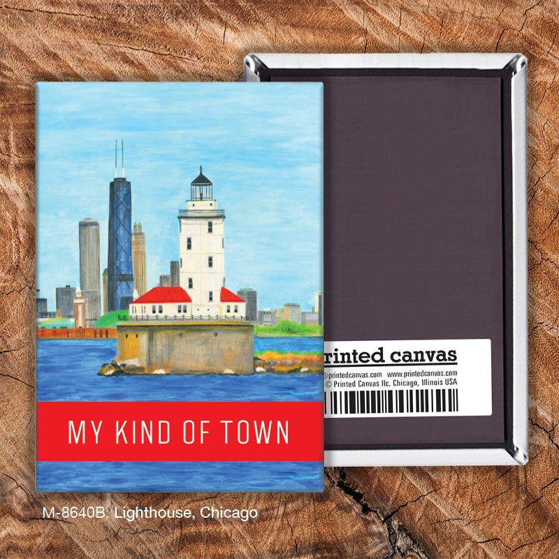 Lighthouse, Chicago, Magnet (8640B)