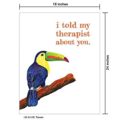 Toucan, Card Board (8643B)