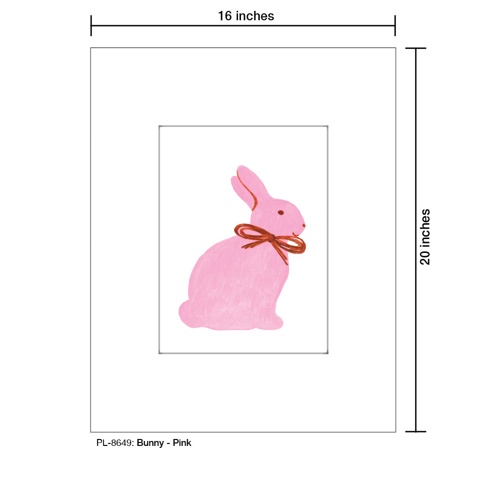 Bunny - Pink, Print (#8649)