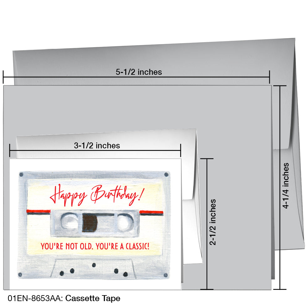 Cassette Tape, Greeting Card (8653AA)