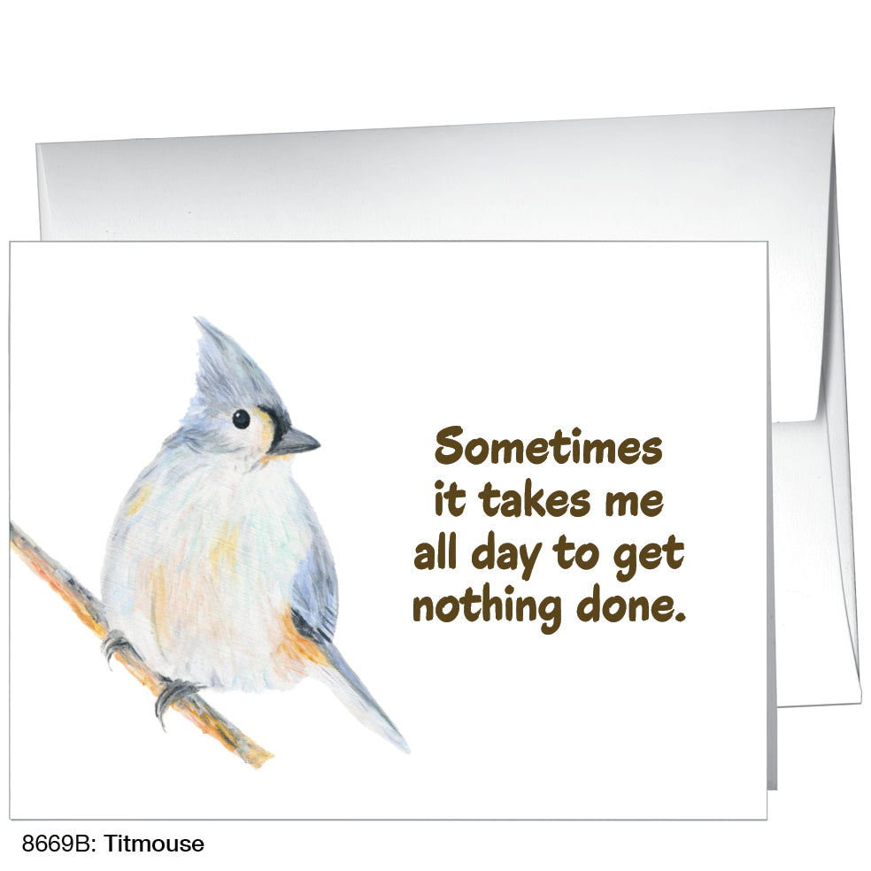 Titmouse, Greeting Card (8669B)