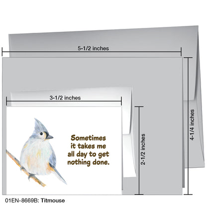 Titmouse, Greeting Card (8669B)