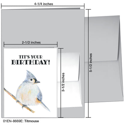 Titmouse, Greeting Card (8669E)