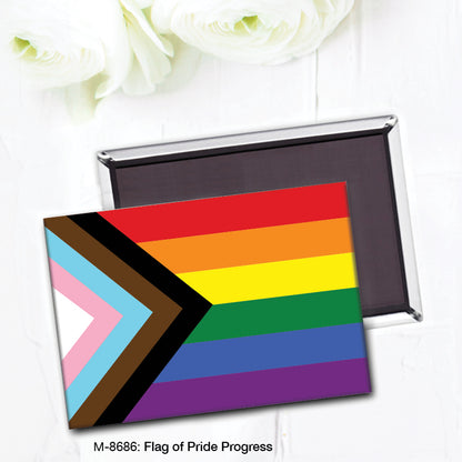 Flag of Pride Progress, Magnet (8686)