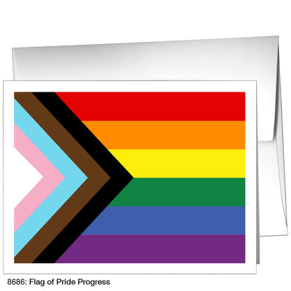 Flag of Pride Progress, Greeting Card (8686)