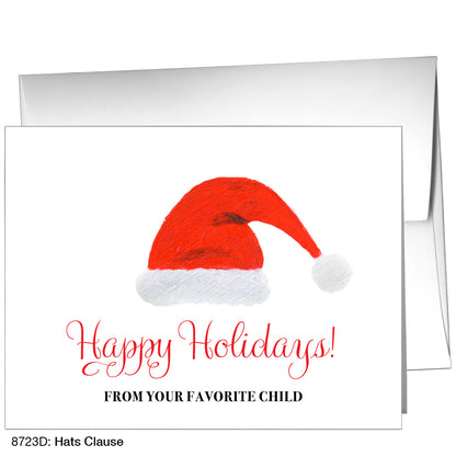 Hats Clause, Greeting Card (8723D)