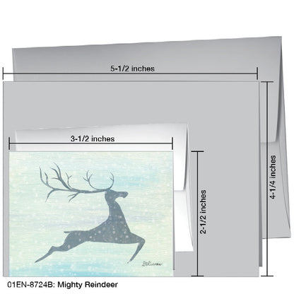 Mighty Reindeer, Greeting Card (8724B)