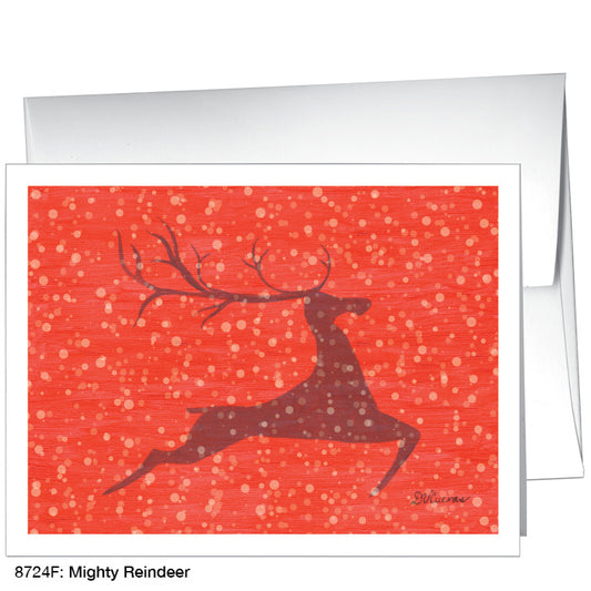 Mighty Reindeer, Greeting Card (8724F)